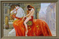 Леди Годива (свободная копия с картины Джона Кольера 1898г.)